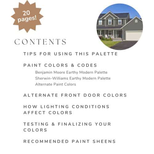 dark gray exterior color palette