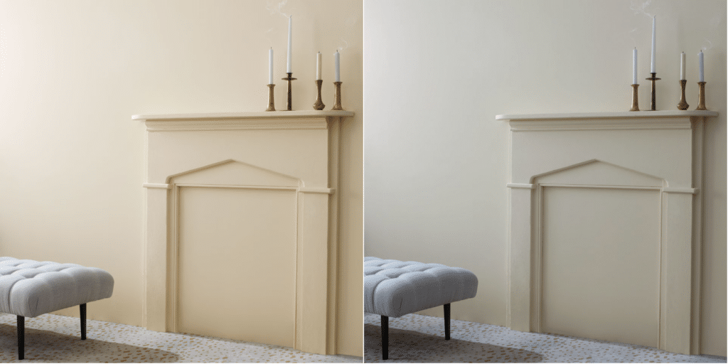 BM edgecomb gray in north-facing room