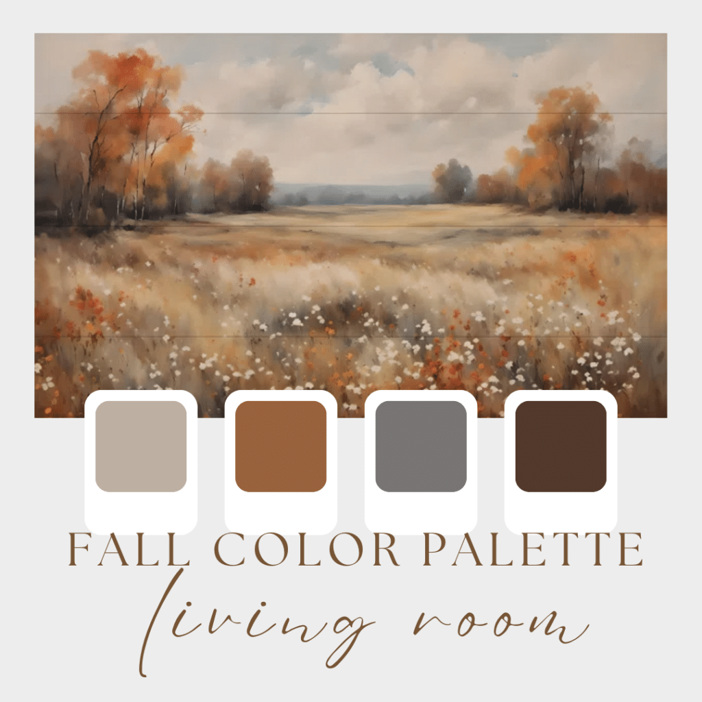 fall color palette for living room