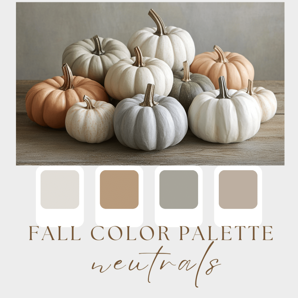 fall neutral color palette for living room