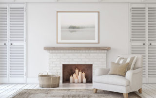 best artwork size for fireplace