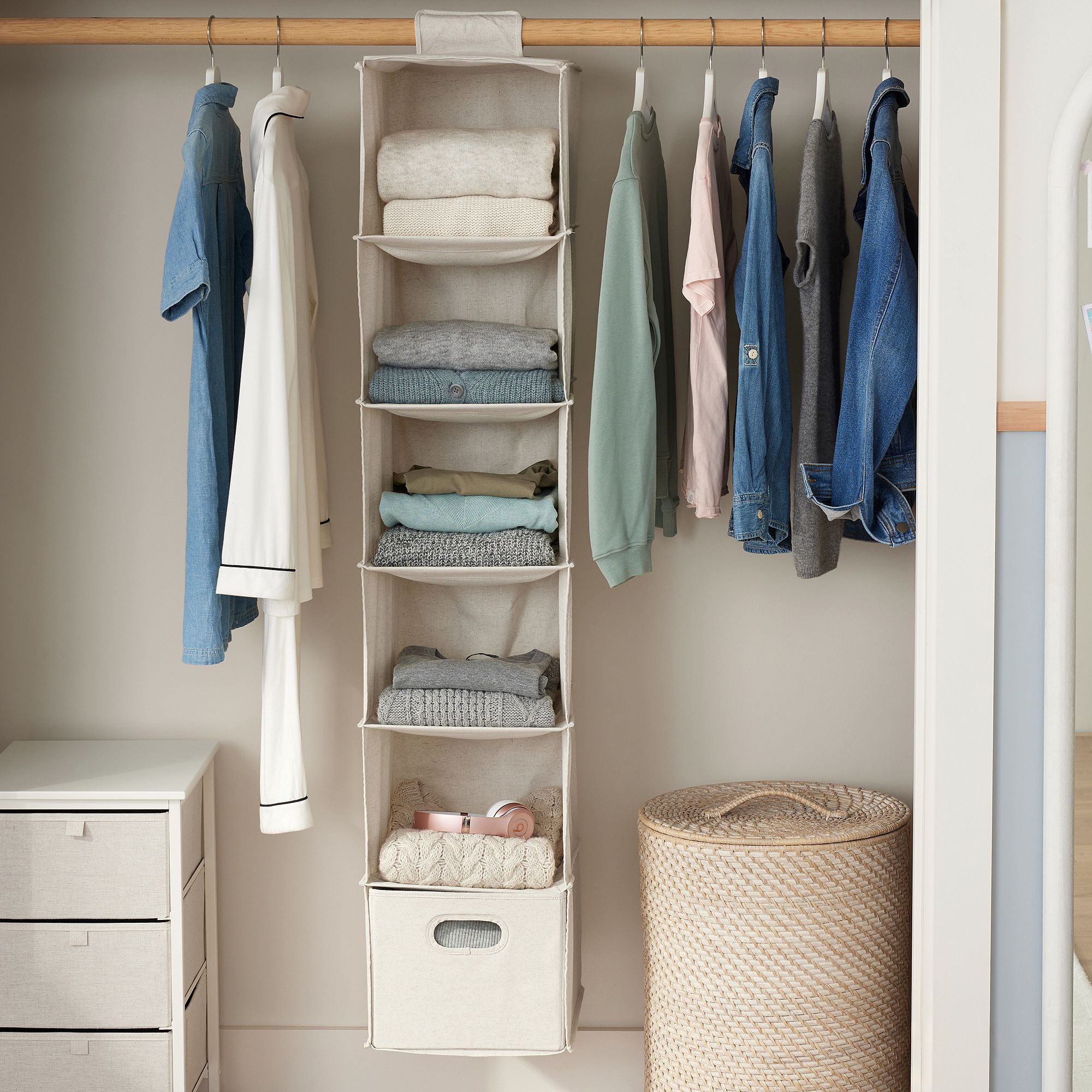 dorm closet organization ideas