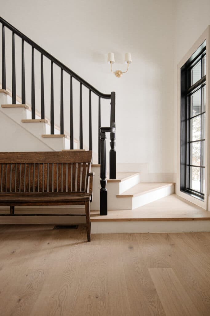 different wood tones entry