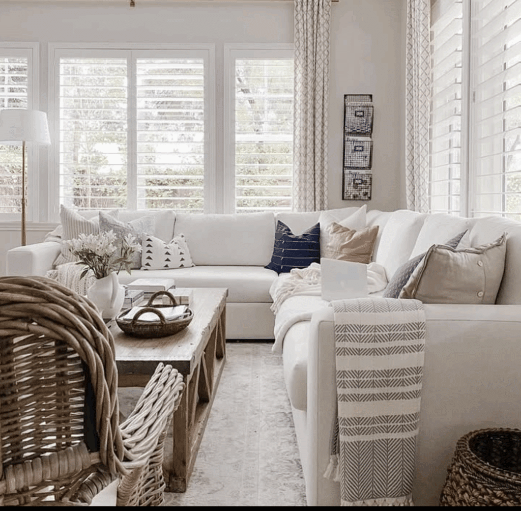 bm pale oak living room