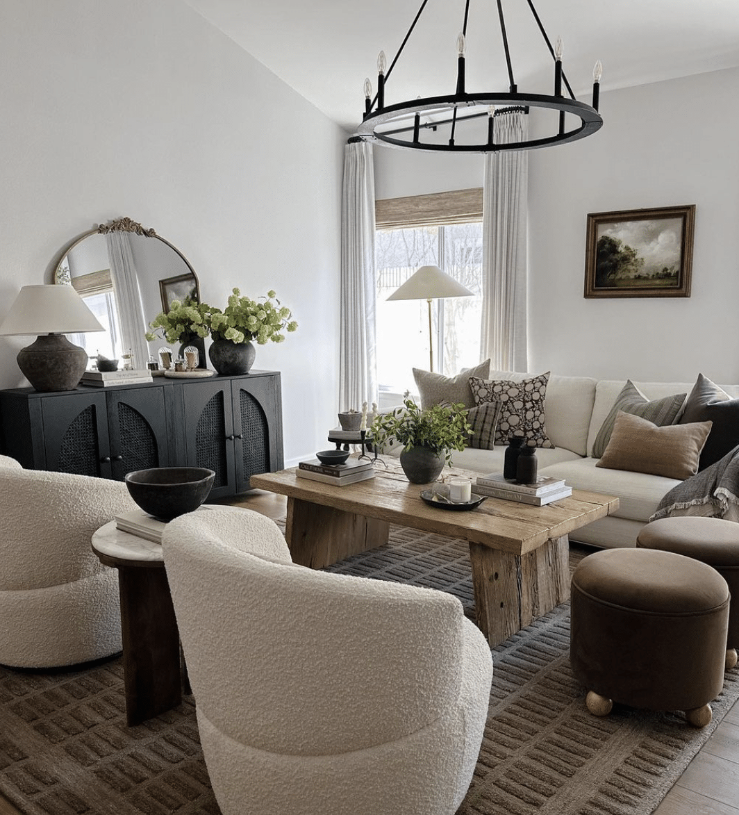 california casual design style living room