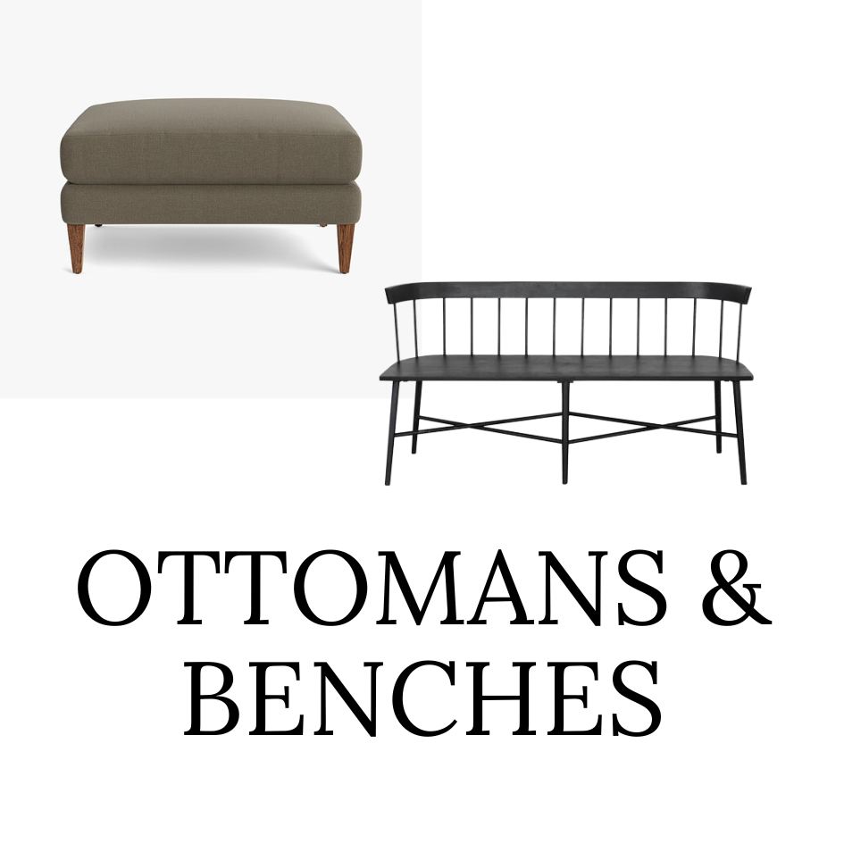 best ottomans benches and poufs