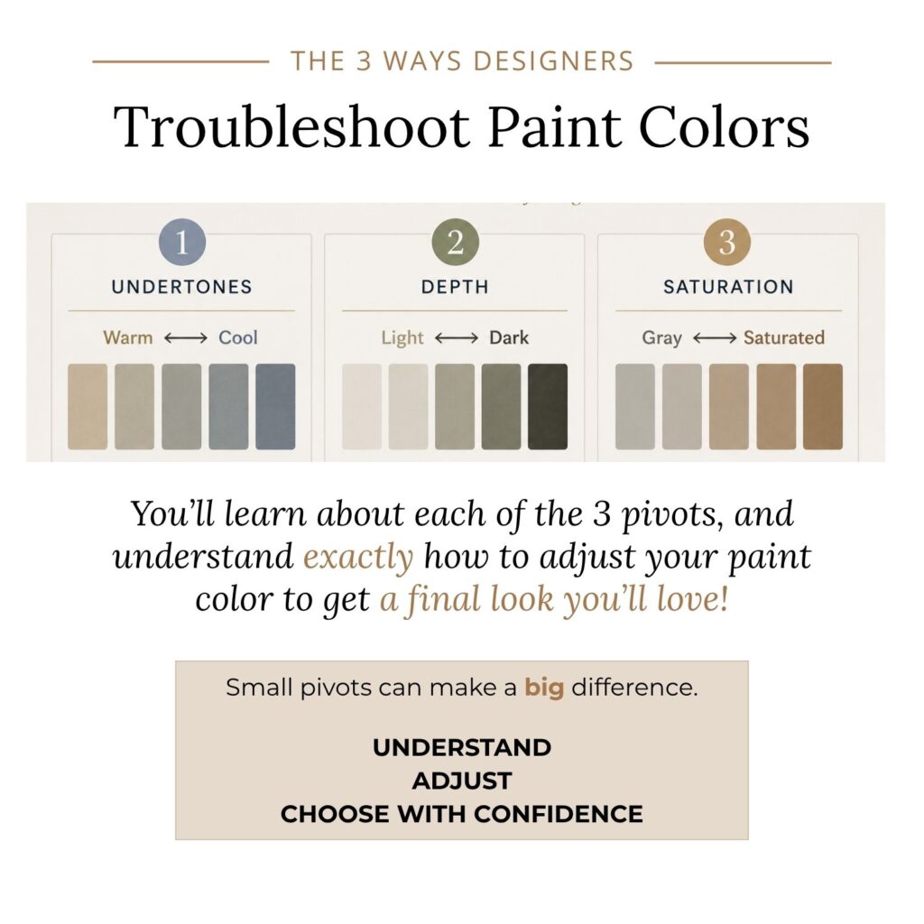 choose paint colors pivot method