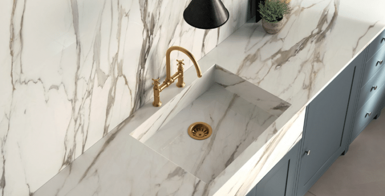 porcelain kitchen countertop