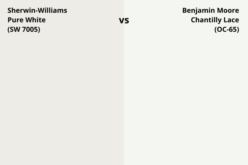 sw pure white versus bm chantilly lace