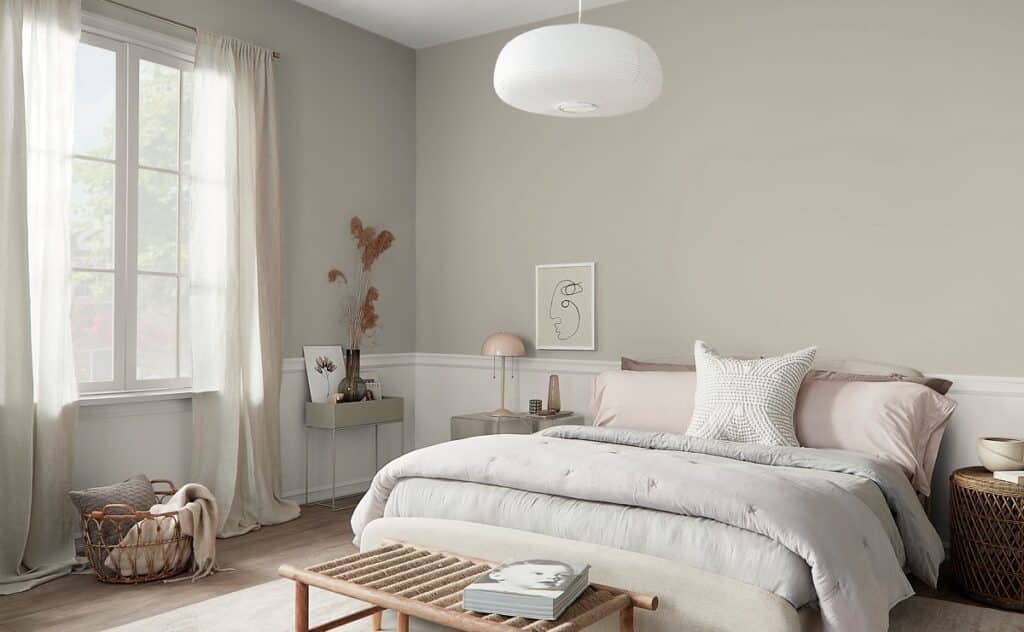 sherwin williams repose gray bedroom