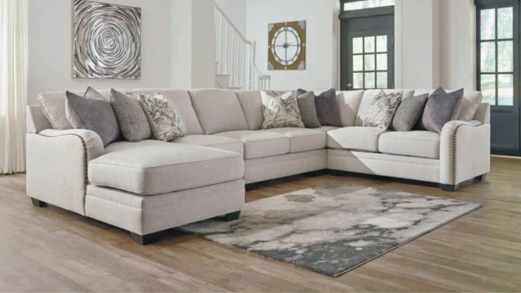 rug too small for living room