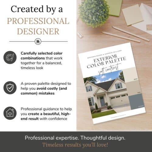 soft contrast exterior color palette