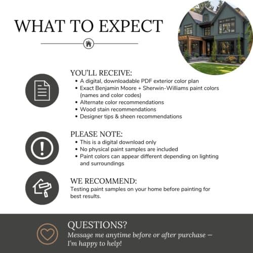 exterior paint color palette