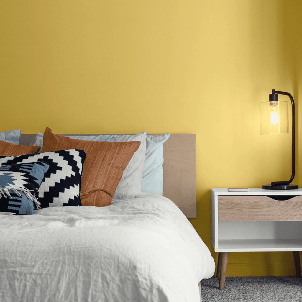 kelly moore sun god accent wall paint color of the year 2020