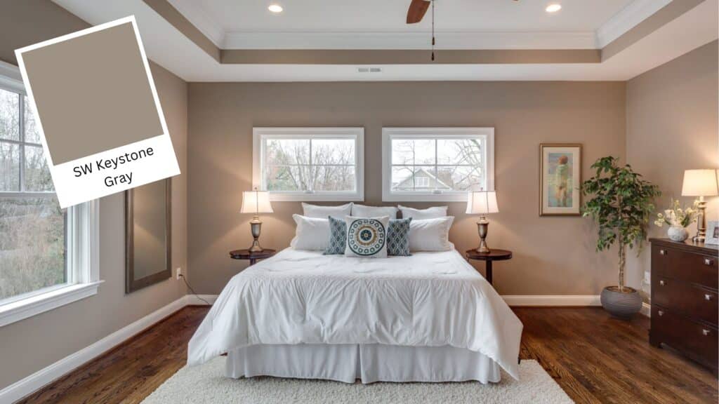 sherwin williams keystone gray bedroom