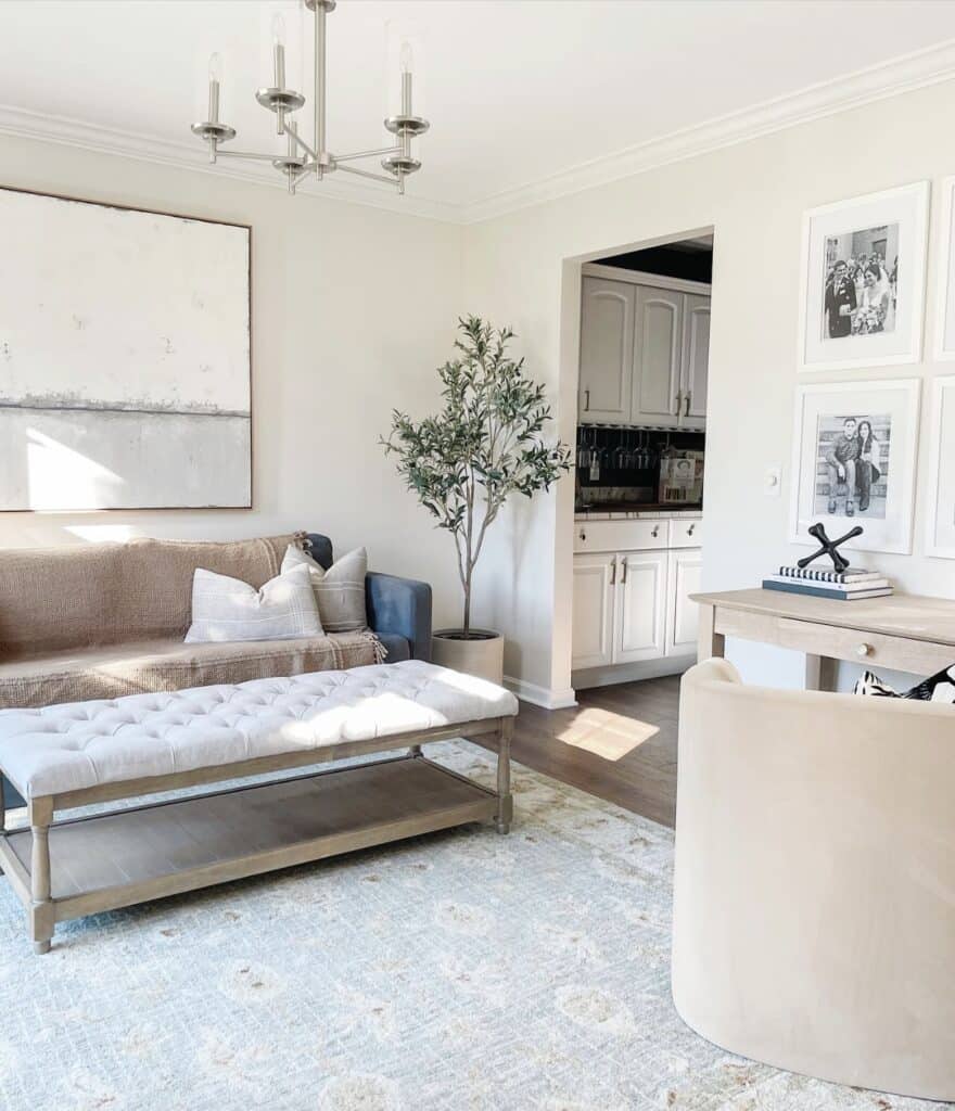sherwin williams white duck living room