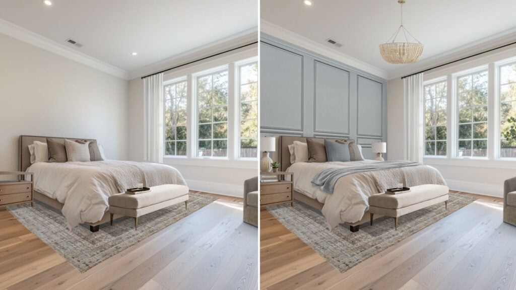 unfinished versus finished room