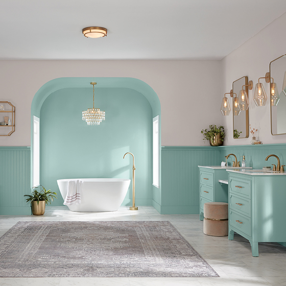 valspar renew blue bathroom color of the year 2024