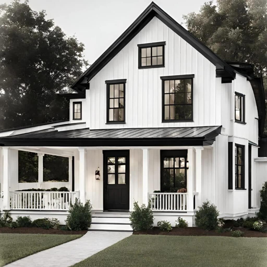 white house black trim paint trends 2026
