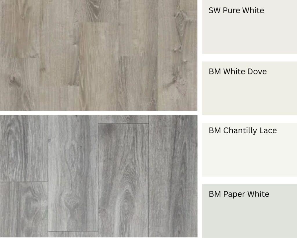 best white paint colors with gray floors